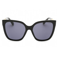 Moschino Women's Sunglasses - Grey Lens Black Rectangular Frame | MOS098/S 0807 IR ,