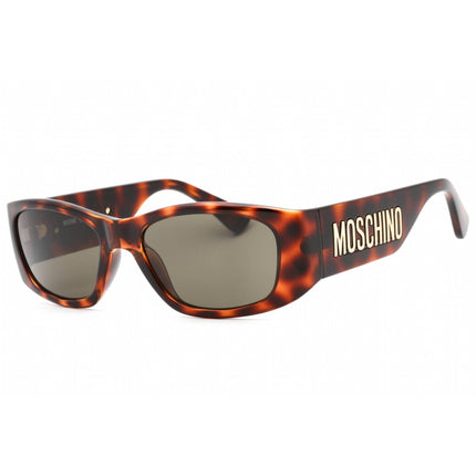 Moschino Women's Sunglasses - Havana 2 Plastic Full Rim Rectangular | MOS145/S 005L 70 ,