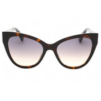 Moschino Women's Sunglasses - Havana Metal Full Rim Cat Eye Frame | MOS056/S 0086 GA ,