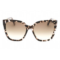 Moschino Women's Sunglasses - Pink Havana Nylon Square Shape Frame | MOS098/S 0HT8 HA ,