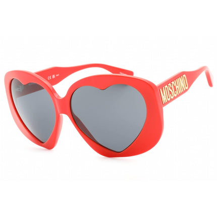 Moschino Women's Sunglasses - Red Plastic Full Rim Oversized Frame | MOS152/S 0C9A IR ,