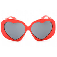 Moschino Women's Sunglasses - Red Plastic Full Rim Oversized Frame | MOS152/S 0C9A IR ,