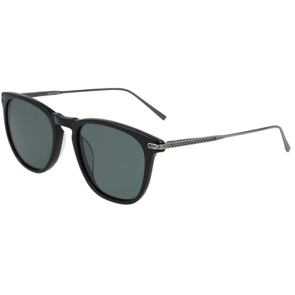 Nautica Unisex Sunglasses - Black Plastic Full Rim Square Frame Grey Lens | N6244S 1 ,
