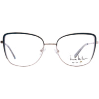 Nicole Miller Women's Eyeglasses - Cabo Deep Teal/Silver Metal Frame | NMCABO C03 ,
