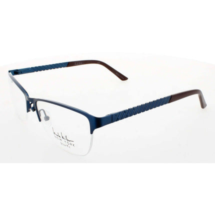 Nicole Miller Women's Eyeglasses - Fitzroy Navy Full Rim Metal Frame | NMFITZROY C03 ,