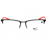 Nike Men's Eyeglasses - Satin Black/University Red Rectangular Frame | NIKE 4313 006 ,