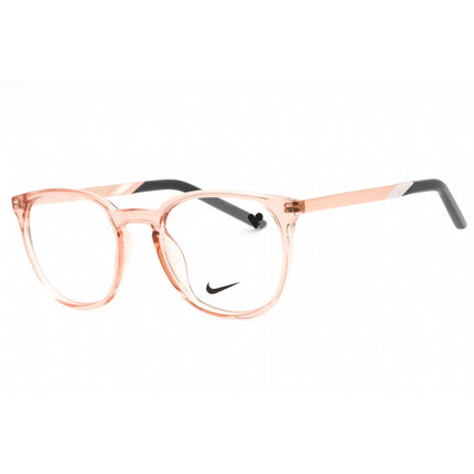 Nike Unisex Eyeglasses - Rose Whisper Plastic Full Rim Square Frame | NIKE 7257 682 ,