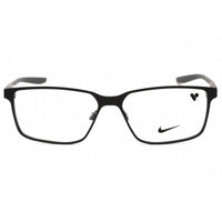Nike Unisex Eyeglasses - Satin Black/Dark Grey Metal Rectangular Frame | 8048 003 ,