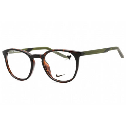 Nike Unisex Eyeglasses - Tortoise/Matte Rough Green Square Full Rim | NIKE 7260 239 ,