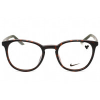 Nike Unisex Eyeglasses - Tortoise/Matte Rough Green Square Full Rim | NIKE 7260 239 ,