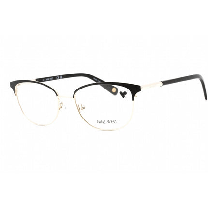 Nine West Women's Eyeglasses - Black Metal Full Rim Cat Eye Frame | NW1091 001 ,