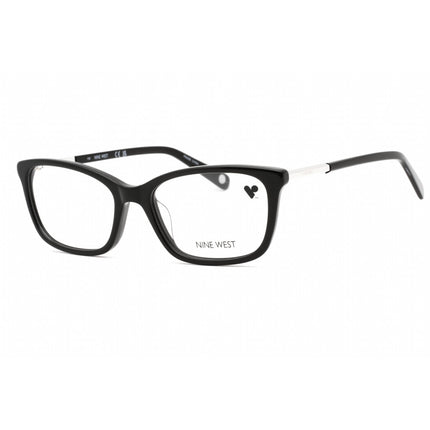 Nine West Women's Eyeglasses - Black Plastic Full Rim Rectangular Frame | NW5179 001 ,