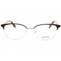 Nine West Women's Eyeglasses - Brown Metal Full Rim Cat Eye Frame | NW1091 210 ,