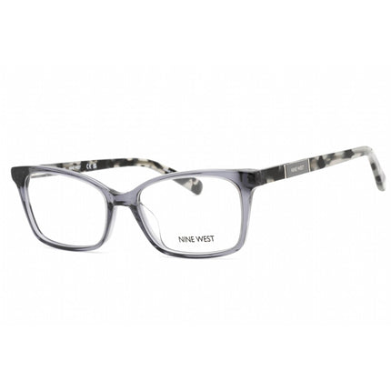 Nine West Women's Eyeglasses - Crystal Grey Plastic Rectangular Frame | NW5189 014 ,