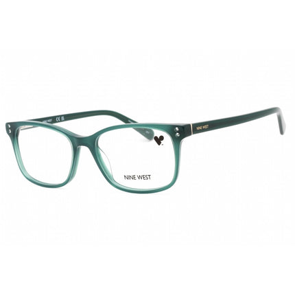 Nine West Women's Eyeglasses - Emerald Plastic Full Rim Rectangular Frame | NW5195 340 ,
