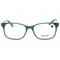 Nine West Women's Eyeglasses - Emerald Plastic Full Rim Rectangular Frame | NW5195 340 ,