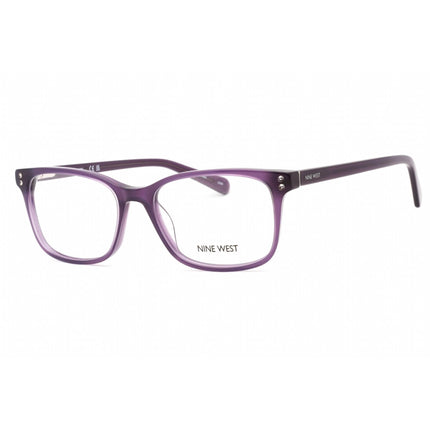 Nine West Women's Eyeglasses - Purple Plastic Full Rim Rectangular Frame | NW5195 500 ,