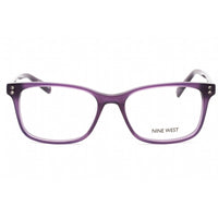 Nine West Women's Eyeglasses - Purple Plastic Full Rim Rectangular Frame | NW5195 500 ,