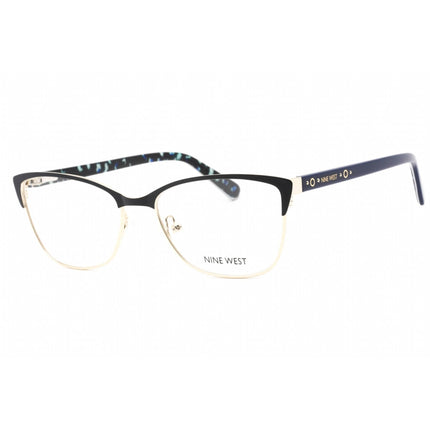 Nine West Women's Eyeglasses - Satin Sold Navy Metal Cat Eye Frame | NW8011 400 ,