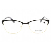 Nine West Women's Eyeglasses - Satin Solid Black Metal Cat Eye Frame | NW8011 001 ,