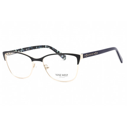 Nine West Women's Eyeglasses - Satin Solid Navy Cat Eye Full Rim Frame | NW8011 400 ,