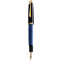 Pelikan Fountain Pen - Souveran M400 Black-Blue Acetate Barrel ,