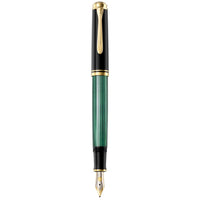 Pelikan Fountain Pen - Souveran M400 Black-Green Acetate Barrel ,