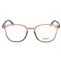 Pepe Jeans Women's Eyeglasses - Crystal Beige Plastic Rectangular Frame | PJ3447 C5 ,