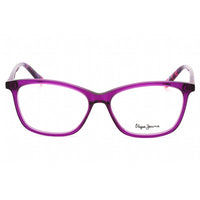 Pepe Jeans Women's Eyeglasses - Purple Plastic Full Rim Rectangular Frame | PJ3465 C3 ,