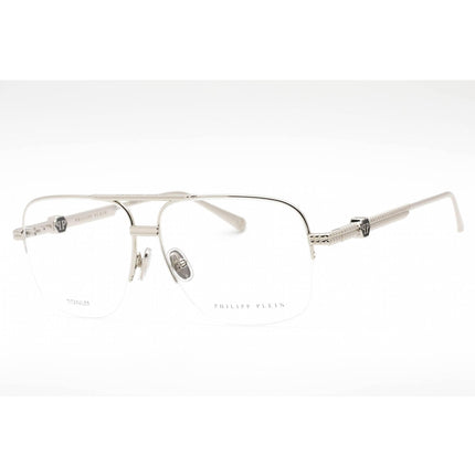 Philipp Plein Men's Eyeglasses - Shiny Palladium Metal Frame | VPP063W 0589 ,