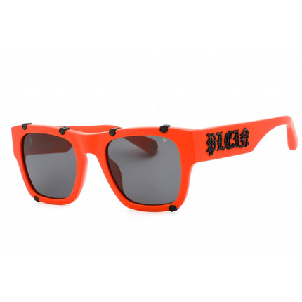 Philipp Plein Unisex Sunglasses - Orange Plastic Frame Grey Lens | SPP042W V47F ,