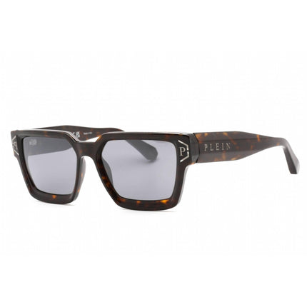 Philipp Plein Unisex Sunglasses - Shiny Dark Havana Acetate Frame | SPP005M 722X ,
