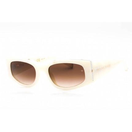 Philipp Plein Women's Sunglasses - Ivory White Frame Brown Lens | SPP025S 09YL ,