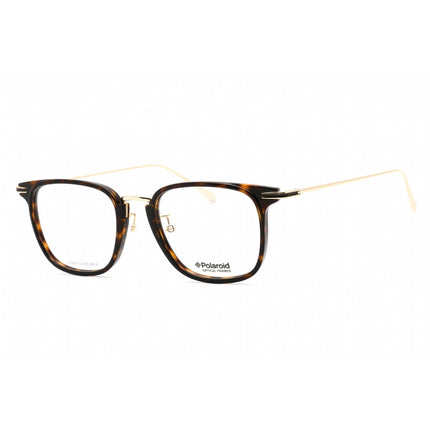 Polaroid Core Men's Eyeglasses - Havana Gold Rectangular Frame | PLD D384/G 02IK 00 ,
