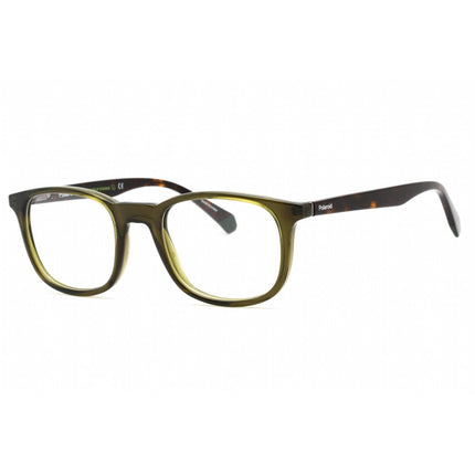 Polaroid Core Men's Eyeglasses - Olive Plastic Rectangular Frame | PLD D424 04C3 00 ,