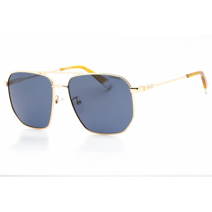 Polaroid Core Men's Sunglasses - Gold Blue Aviator Frame | PLD 4141/G/S/X 0LKS C3 ,