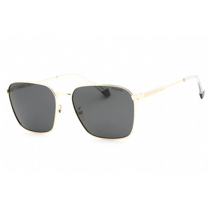 Polaroid Core Men's Sunglasses - Gold Crystal Square Frame | PLD 4120/G/S/X 0LOJ M9 ,