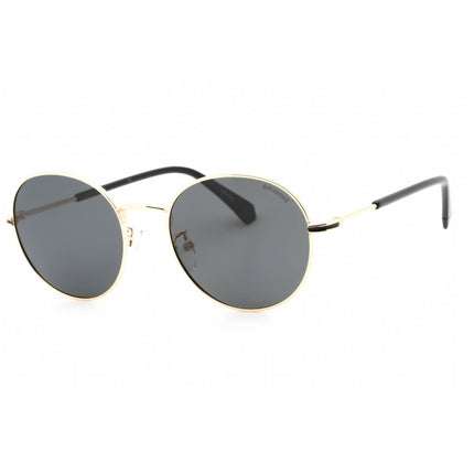 Polaroid Core Men's Sunglasses - Gold Metal Round Full Rim Frame | PLD 2093/G/S J5G/M9 ,