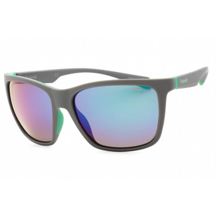 Polaroid Core Men's Sunglasses - Grey Green Square Full Rim Frame | PLD 2126/S 03U5 5Z ,