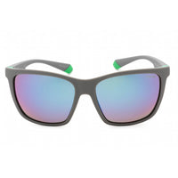Polaroid Core Men's Sunglasses - Grey Green Square Full Rim Frame | PLD 2126/S 03U5 5Z ,