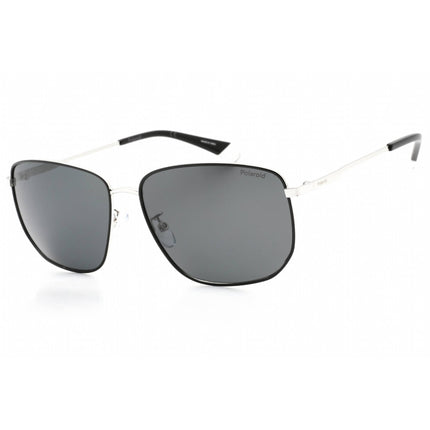 Polaroid Core Men's Sunglasses - Palladium Black Square Frame | PLD 2120/G/S 084J M9 ,