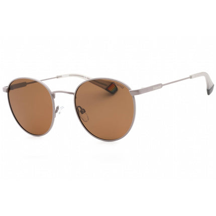 Polaroid Core Unisex Sunglasses - Beige Metal Frame Bronze Lens | PLD 6171/S 010A SP ,