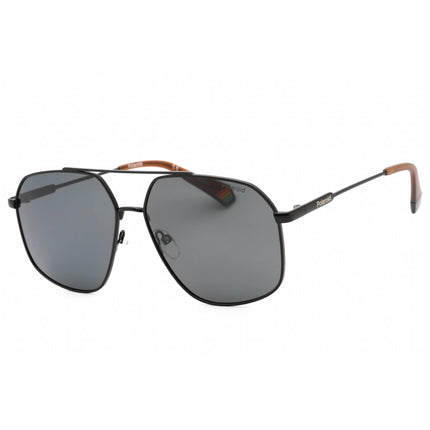 Polaroid Core Unisex Sunglasses - Black Metal Frame Grey Pz Lens | PLD 6173/S 0807 M9 ,