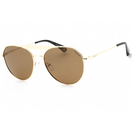 Polaroid Core Unisex Sunglasses - Gold Metal Full Rim Frame | PLD 6211/S/X 0J5G SP ,