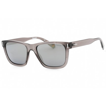 Polaroid Core Unisex Sunglasses - Grey Plastic Rectangular Frame | PLD 6186/S 0KB7 LM ,