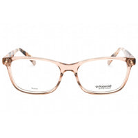 Polaroid Core Women's Eyeglasses - Beige Plastic Rectangular Frame | PLD D338 010A 00 ,