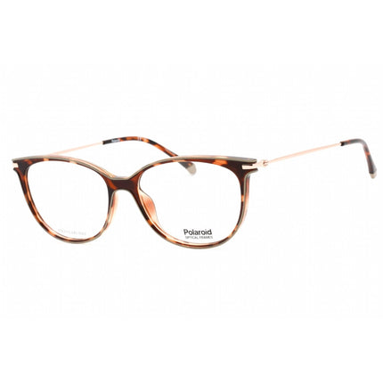 Polaroid Core Women's Eyeglasses - Havana Plastic Oval Frame | PLD D415 0086 00 ,