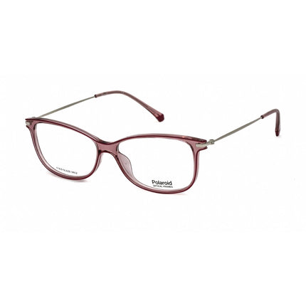 Polaroid Core Women's Eyeglasses - Pink Plastic/Metal Rectangular | PLD D416 035J 00 ,