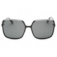 Polaroid Core Women's Sunglasses - Black Grey Plastic Square | PLD 6128/S 008A M9 ,