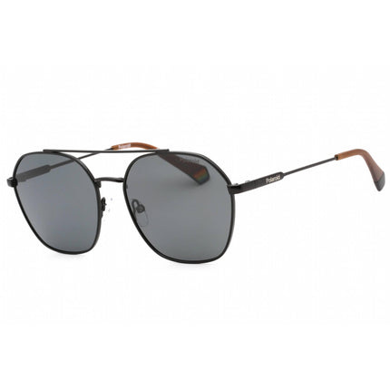 Polaroid Core Women's Sunglasses - Black Metal Frame Grey Pz Lens | PLD 6172/S 0807 M9 ,
